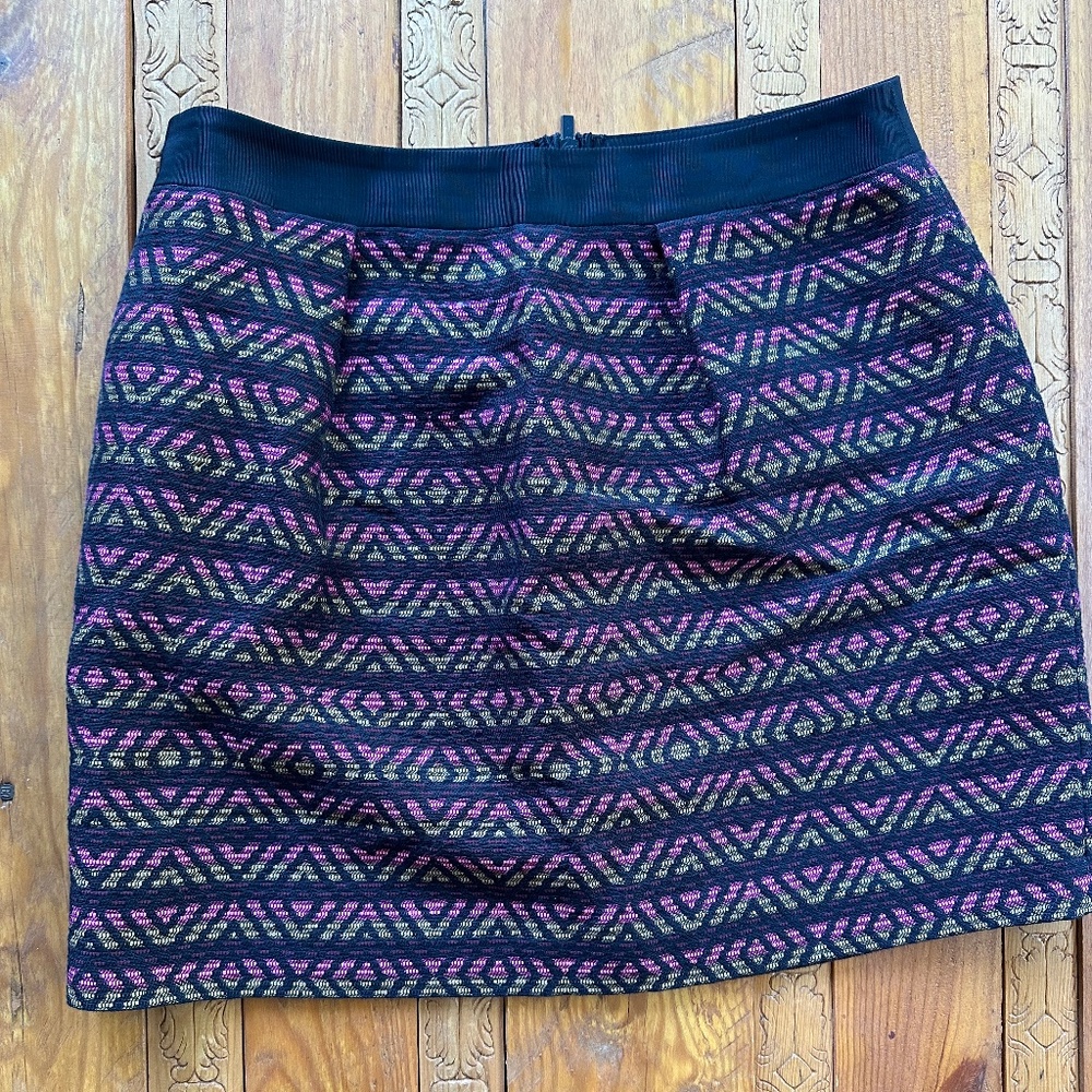 🌟 Stylish Chevron Pattern Mini Skirt by Comptoir des Cotonniers, size L